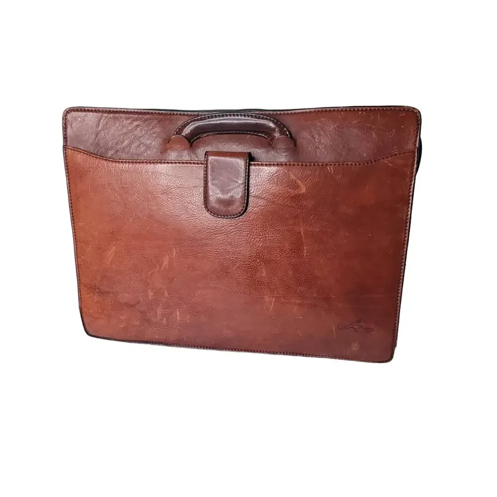 Firenze Leather Drop Handle Triple Section For Men